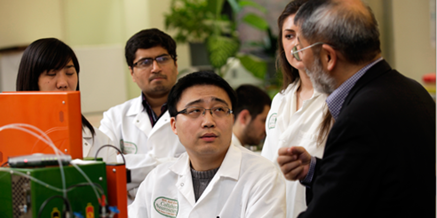 Dr. Young speaks to post-docs/visiting scholars